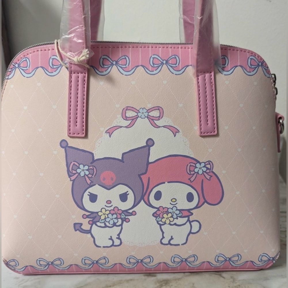 Hot Topic Loungefly Kuromi My Melody Bowling Bag Sold Out 🩷 - Picture 2 of 3